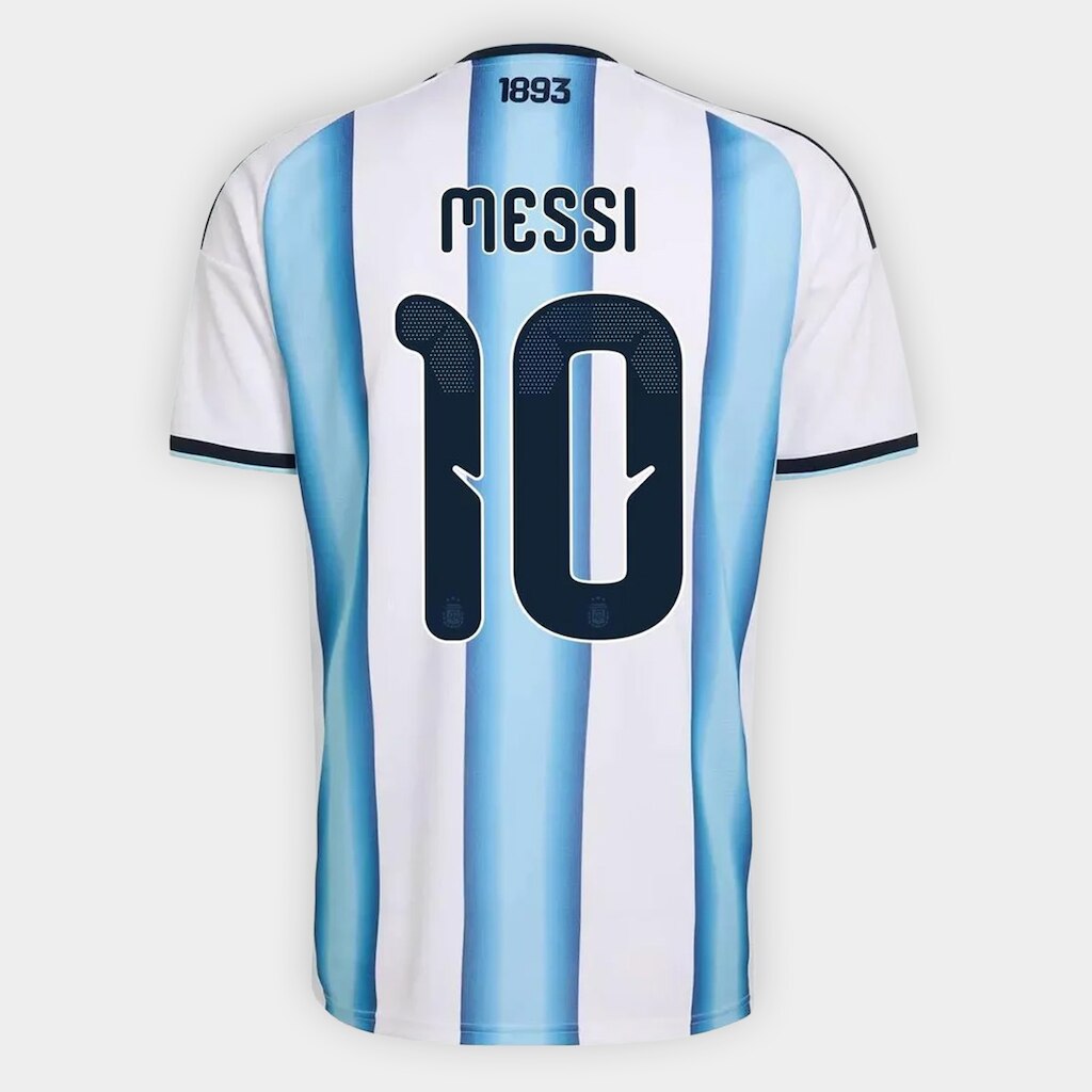 Camisa Seleção Argentina Home Torcedor 2026 Nº10 Messi Adidas Masculina