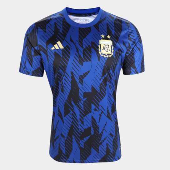Camisa Seleção Argentina Pré-Jogo 22/23 Adidas Masculina - Azul+Preto é ruim? Camisa Seleção Argentina Pré-Jogo 22/23 Adidas Masculina - Azul+Preto é boa?