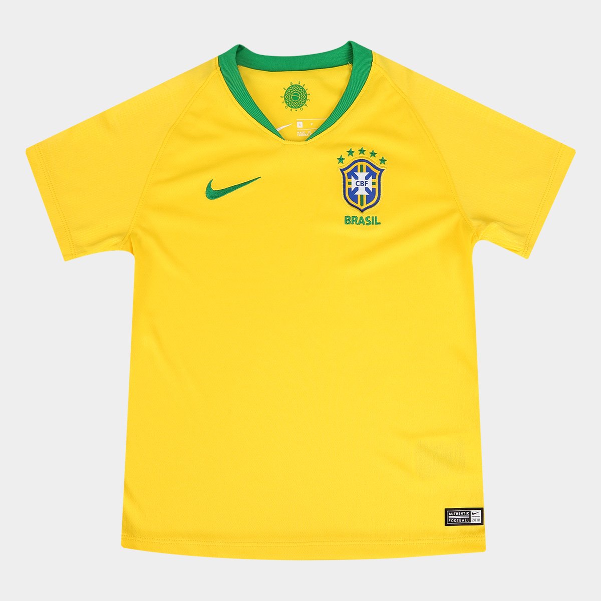 Camisa Da Seleção Brasileira Com Patrocinio Camisa Seleção Brasil Infantil I 2018 s/n° - Nike | Netshoes
