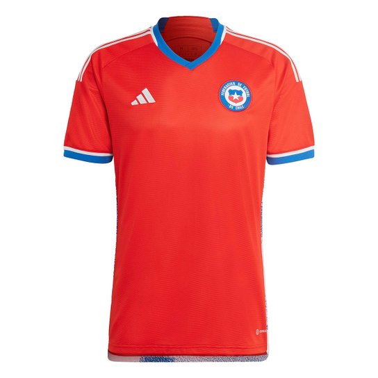 Camisa Seleção Chile Home 22/23 s/n° Torcedor Adidas Masculina - Vermelho Menor preço em Camisa Seleção Chile Home 22/23 s/n° Torcedor Adidas Masculina - Vermelho