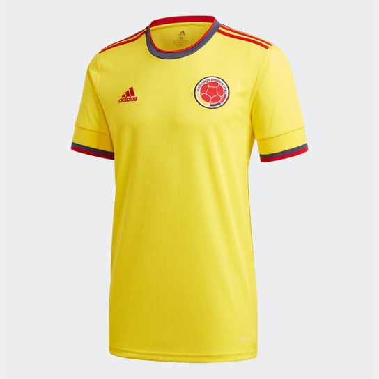 Camisa Seleção Colômbia Home 20/21 s/nº Torcedor Adidas Masculina - Amarelo Menor preço em Camisa Seleção Colômbia Home 20/21 s/nº Torcedor Adidas Masculina - Amarelo