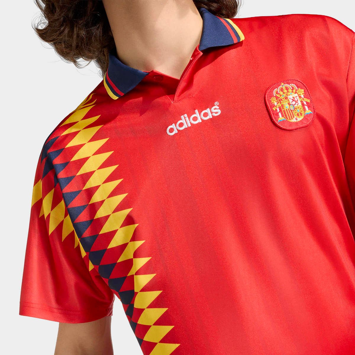Camisa Seleção Espanha home 1994 s/nº Adidas Masculina - 5