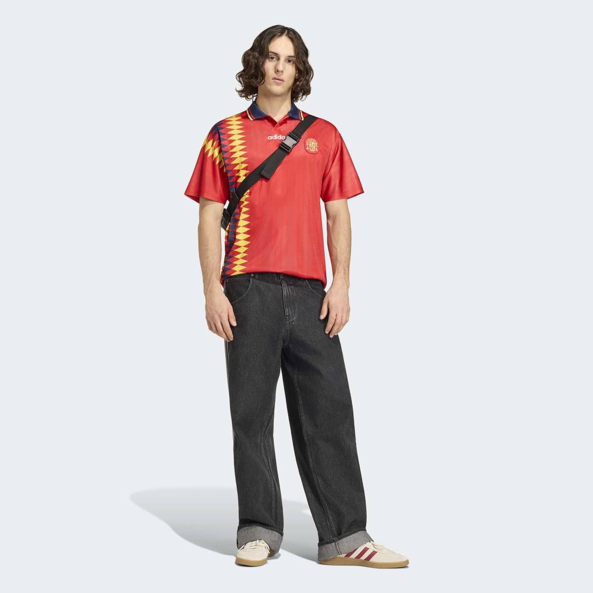 Camisa Seleção Espanha home 1994 s/nº Adidas Masculina - 6