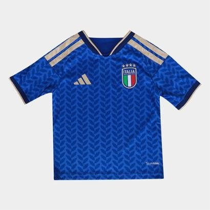 Camisa Seleção Infantil Itália Home 2026 s/n Torcedor Adidas - Unissex