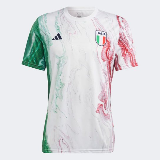 Camisa Seleção Itália 23/24 s/n° Pré Jogo Adidas Masculina - Verde+Vermelho é ruim? Camisa Seleção Itália 23/24 s/n° Pré Jogo Adidas Masculina - Verde+Vermelho é boa?