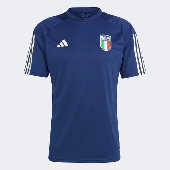 Camisa Seleção Itália 23/24 s/n° Treino Adidas Masculina - Azul Escuro Menor preço em Camisa Seleção Itália 23/24 s/n° Treino Adidas Masculina - Azul Escuro