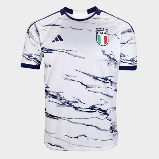 Camisa Seleção Itália Away 23/24 s/n° Torcedor Adidas Masculina - Off White Menor preço em Camisa Seleção Itália Away 23/24 s/n° Torcedor Adidas Masculina - Off White