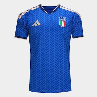 Camisa Seleção Itália Home Torcedor 2026 s/n Adidas Masculina - Azul
