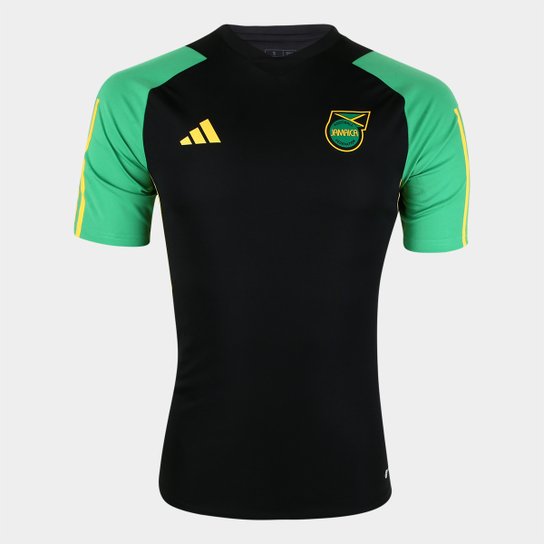Camisa Seleção Jamaica Treino 23/24 s/n° Adidas Masculina - Preto Menor preço em Camisa Seleção Jamaica Treino 23/24 s/n° Adidas Masculina - Preto