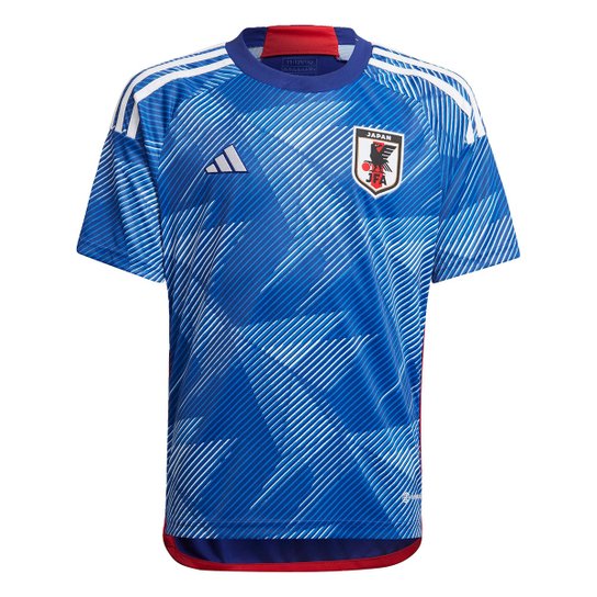 Camisa Seleção Japão Infantil Home 22/23 s/n° Torcedor Adidas Masculina - Azul Menor preço em Camisa Seleção Japão Infantil Home 22/23 s/n° Torcedor Adidas Masculina - Azul