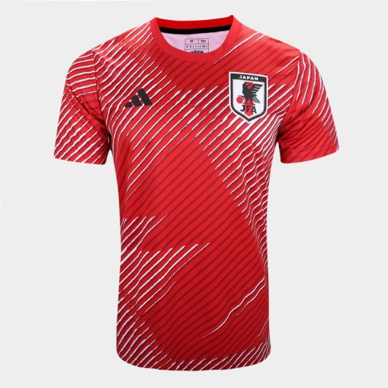 Camisa Seleção Japão Pré Jogo 22/23 Adidas Masculina - Vermelho+Branco é ruim? Camisa Seleção Japão Pré Jogo 22/23 Adidas Masculina - Vermelho+Branco é boa?