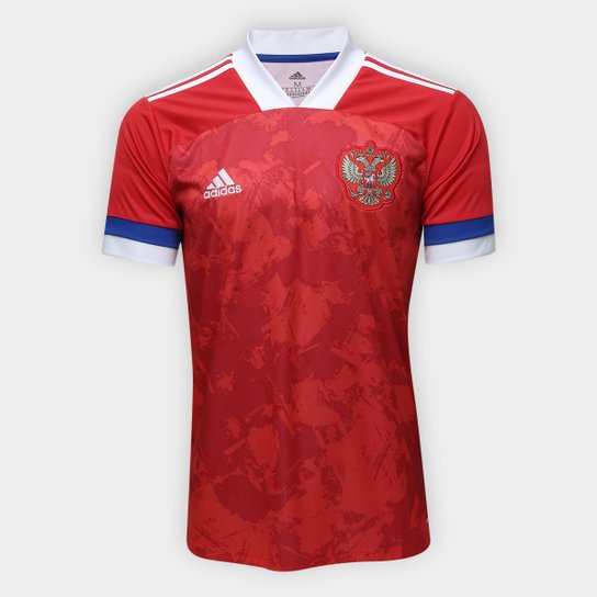 Camisa Seleção Rússia Home 20/21 s/n° Torcedor Adidas Masculina - Vermelho Menor preço em Camisa Seleção Rússia Home 20/21 s/n° Torcedor Adidas Masculina - Vermelho
