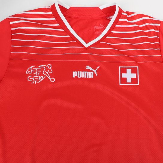 Camisa Seleção Suíça Home 22/23 s/n° Torcedor Masculina