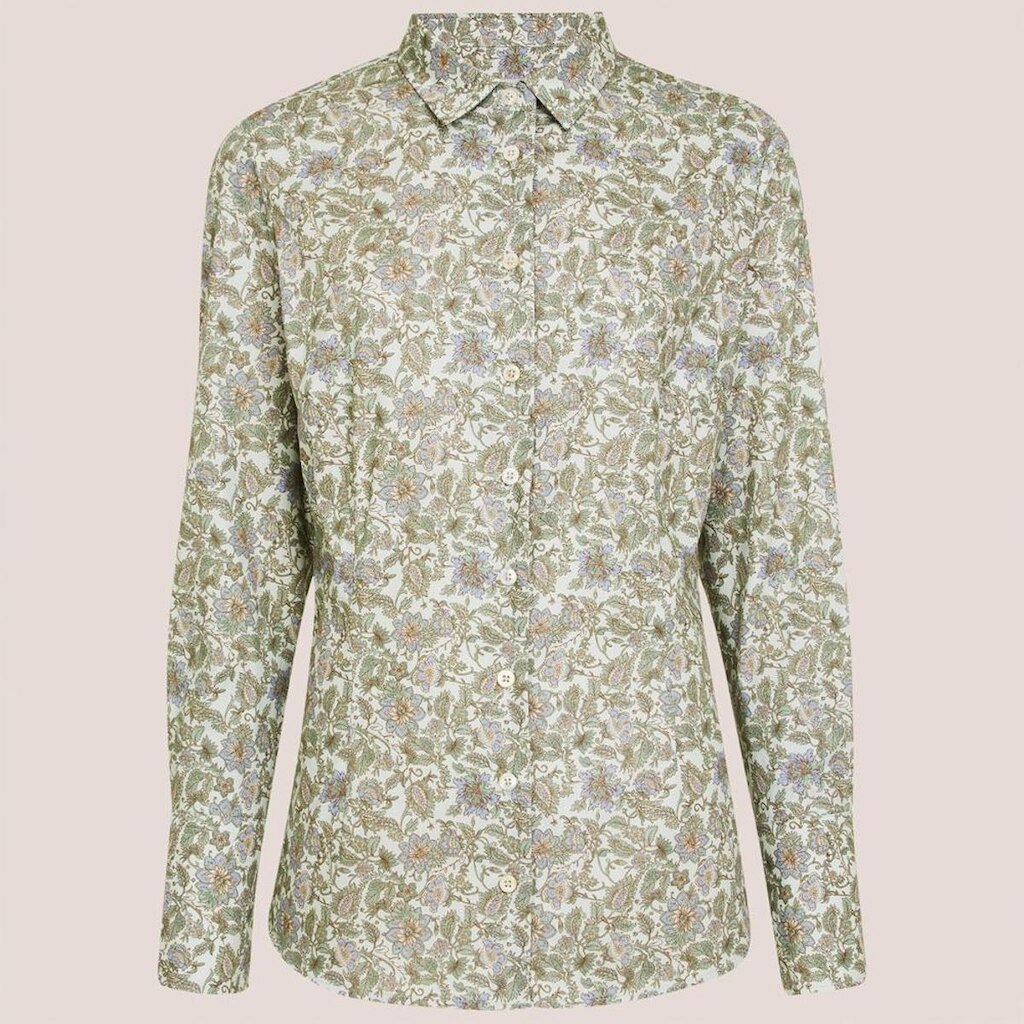 Camisa Slim Dudalina Floral Feminino