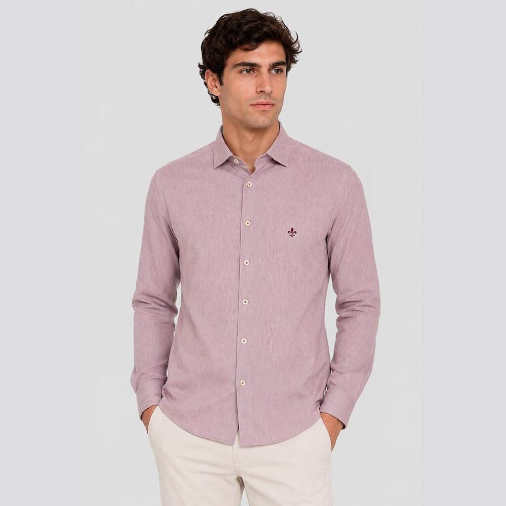 Camisa Slim Dudalina Tricoline Masculino