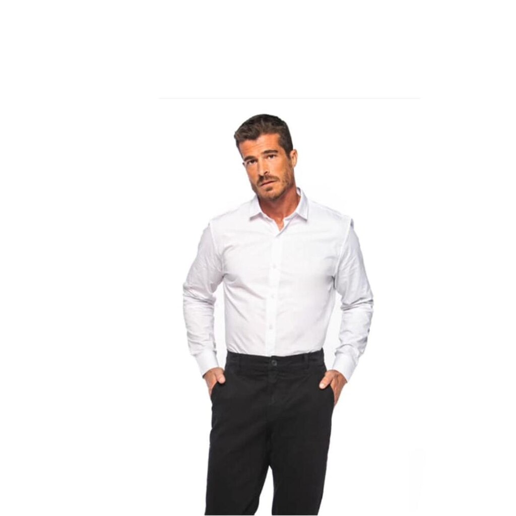 Camisa Slim Sibra Easycotton Branco Tam. 03