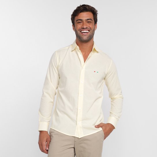 Camisa Social Milano Lisa Manga Longa Masculina - Amarelo Claro é ruim? Camisa Social Milano Lisa Manga Longa Masculina - Amarelo Claro é boa?