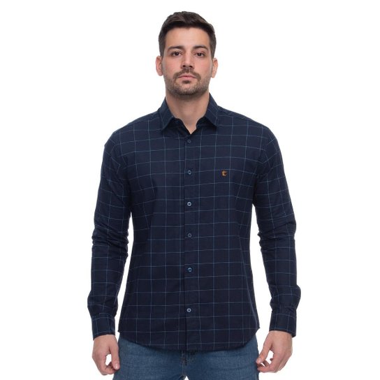Camisa Social Teodoro ML Slim Fit Algodão Xadrez Casual - Azul é ruim? Camisa Social Teodoro ML Slim Fit Algodão Xadrez Casual - Azul é boa?