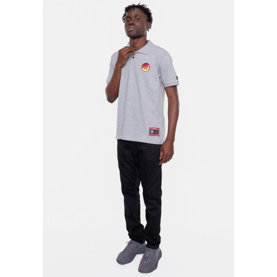 Camisa Starter Polo Piquet Collab Flamengo Oficial Masculino