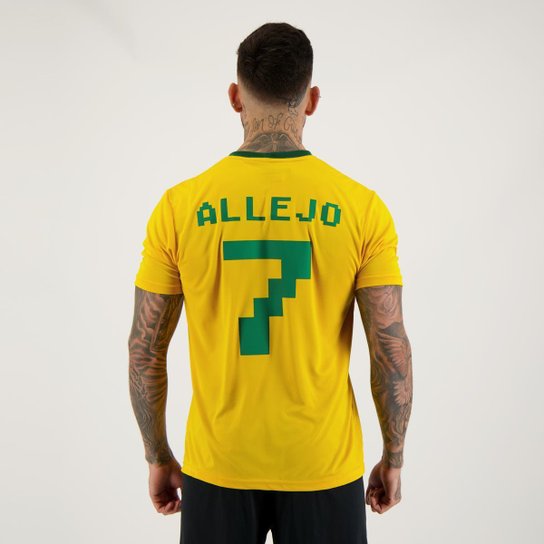 Camisa Super Bolla Brasil 7 Allejo - Amarelo Menor preço em Camisa Super Bolla Brasil 7 Allejo - Amarelo