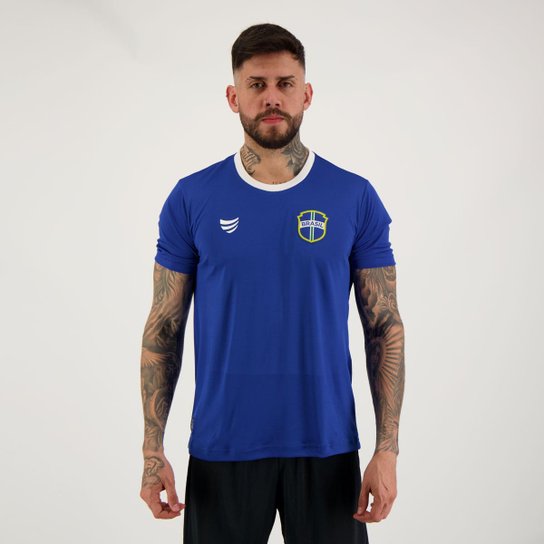 Camisa Super Bolla Copa Bronze Brasil Azul - Azul Menor preço em Camisa Super Bolla Copa Bronze Brasil Azul - Azul