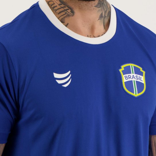 Camisa Super Bolla Copa Bronze Brasil Azul
