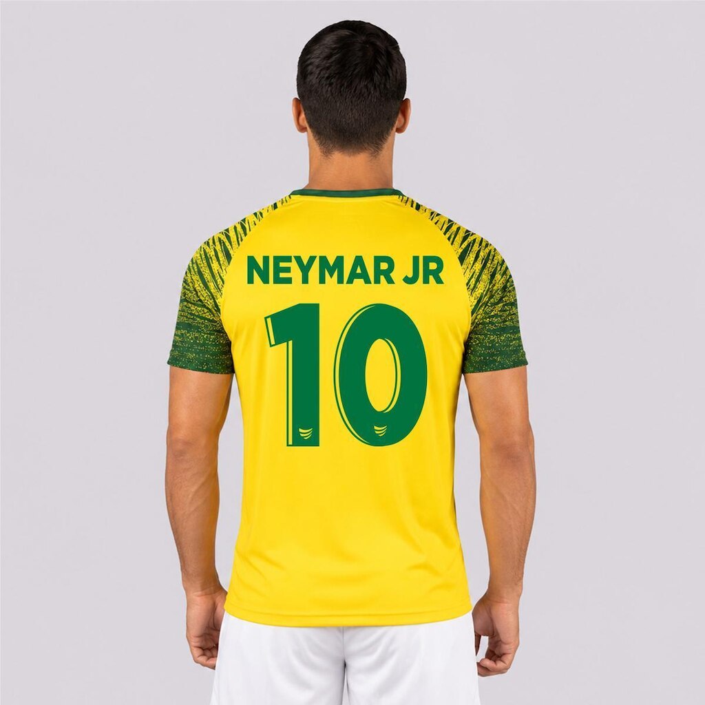 Camisa Super Bolla  Copa Trivela Brasil Amarela 10 Neymar Jr