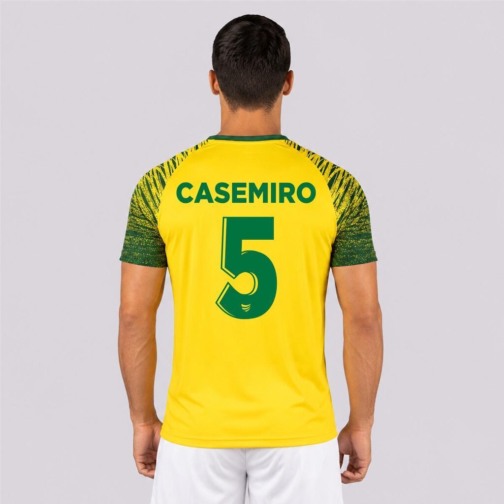 Camisa Super Bolla  Copa Trivela Brasil Amarela 5 Casemiro