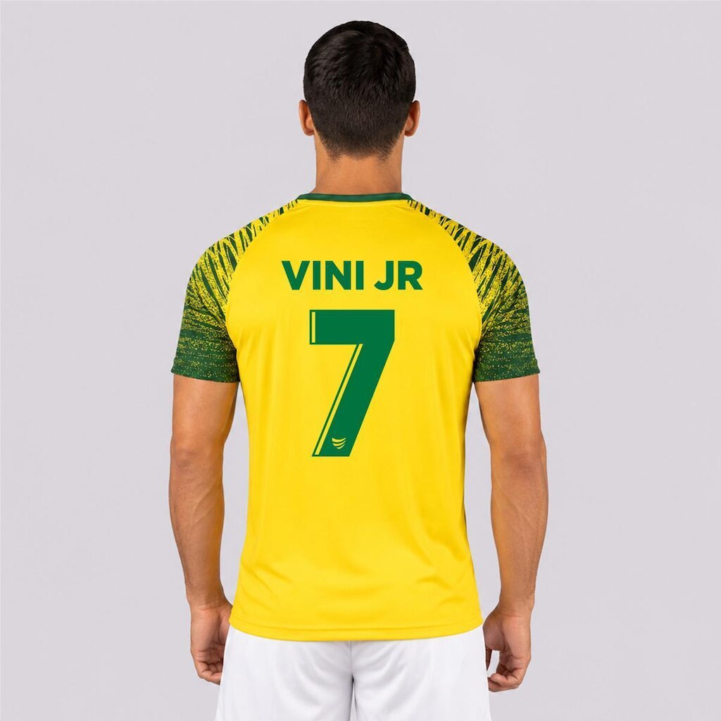 Camisa Super Bolla  Copa Trivela Brasil Amarela 7 Vini Jr