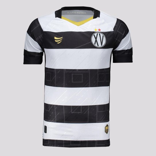 Camisa Super Bolla XV de Piracicaba I 2022 - Preto Menor preço em Camisa Super Bolla XV de Piracicaba I 2022 - Preto
