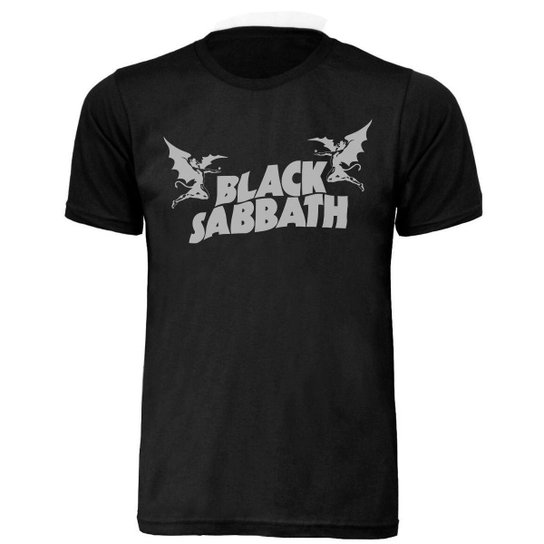 Camisa T-shirt Banda Black Sabbath Unissex Adulta - Preto Menor preço em Camisa T-shirt Banda Black Sabbath Unissex Adulta - Preto