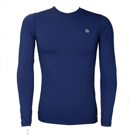 Camisa Térmica Ginga M/L Proteção UV50 Masculina - Marinho Menor preço em Camisa Térmica Ginga M/L Proteção UV50 Masculina - Marinho