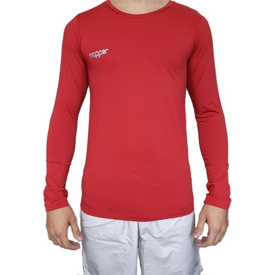 Camisa Térmica Manga Longa Topper Masculina Classic - Vermelho é ruim? Camisa Térmica Manga Longa Topper Masculina Classic - Vermelho é boa?