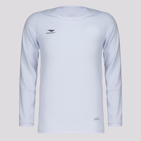 Camisa Térmica Penalty Matis X UV Juvenil Manga Longa Branca - Branco Menor preço em Camisa Térmica Penalty Matis X UV Juvenil Manga Longa Branca - Branco