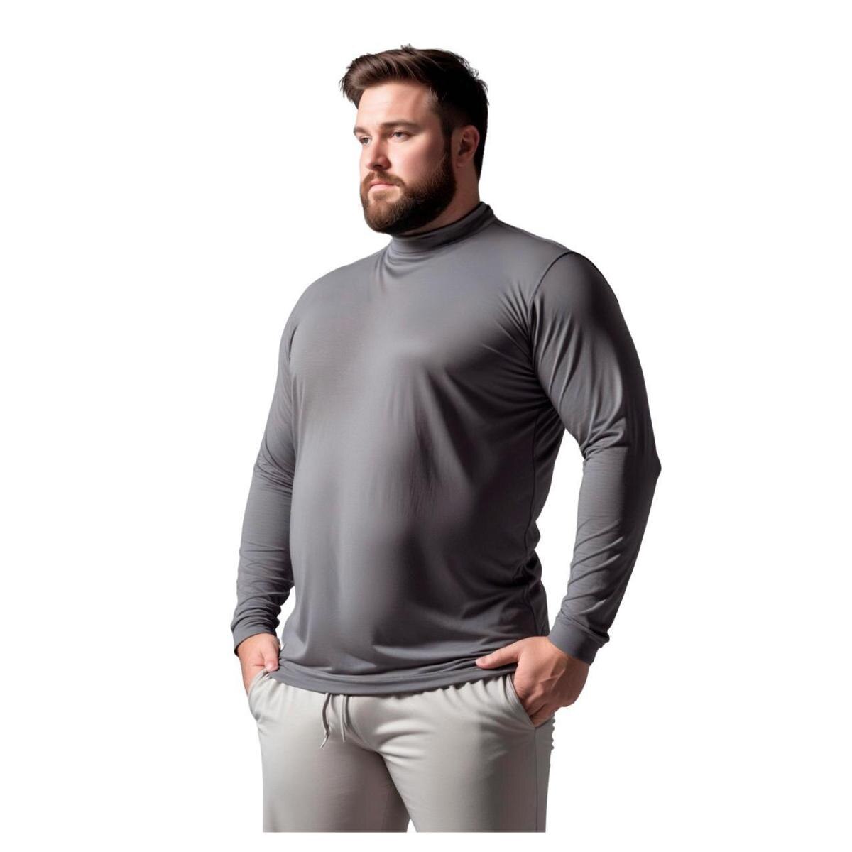 Camisa Gola Alta Masculina em promoção na Netshoes!