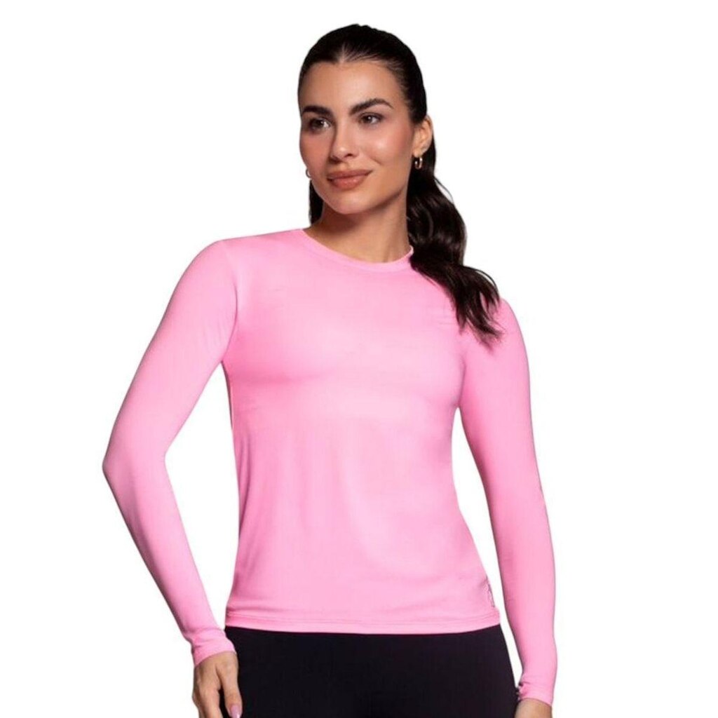 Camisa Térmica Selene Proteção UV Feminina - Rosa EG