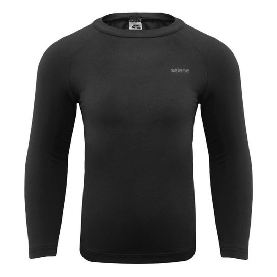Camisa Térmica Selene Proteção UV Manga Longa Juv - Preto Menor preço em Camisa Térmica Selene Proteção UV Manga Longa Juv - Preto