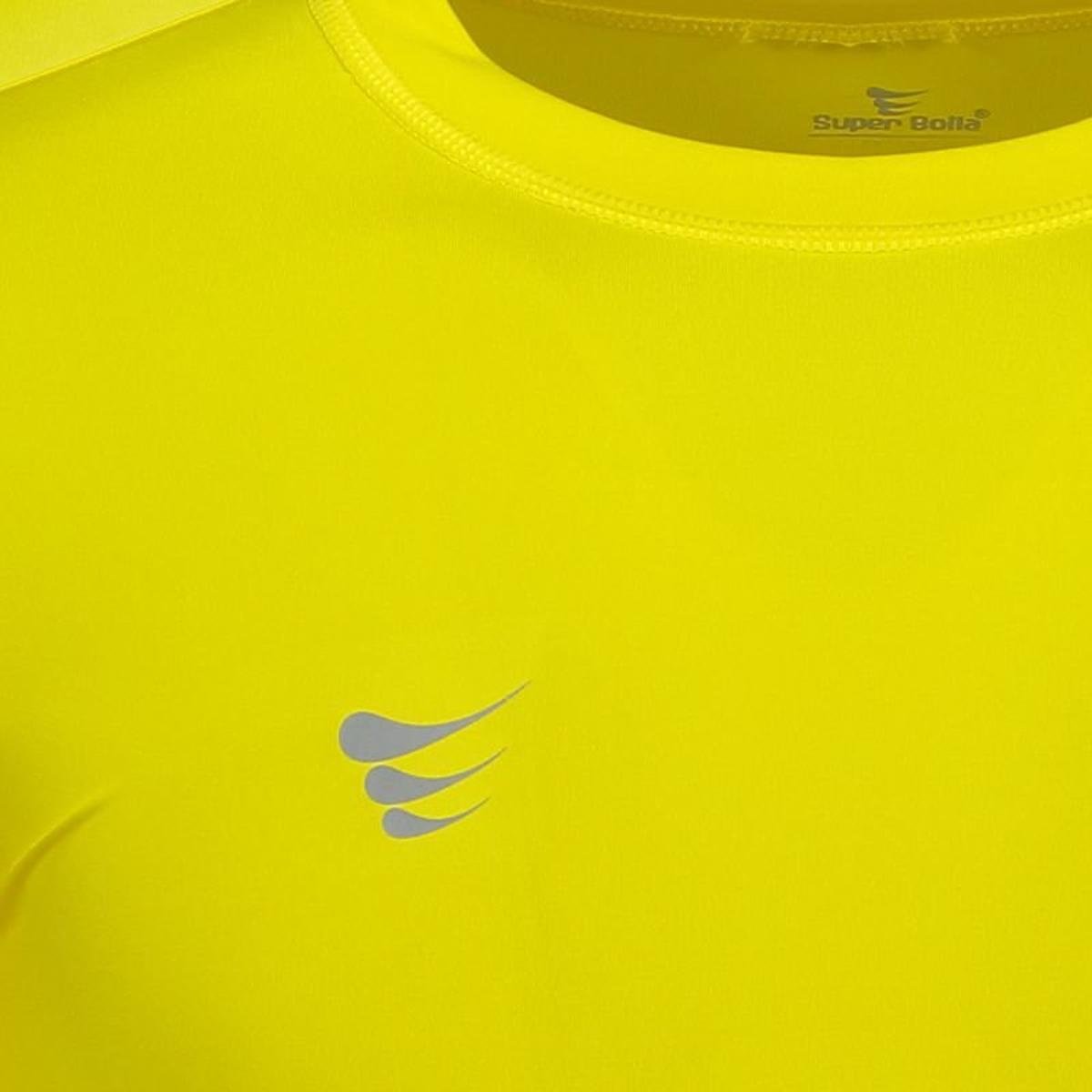 camisa termica amarela manga longa