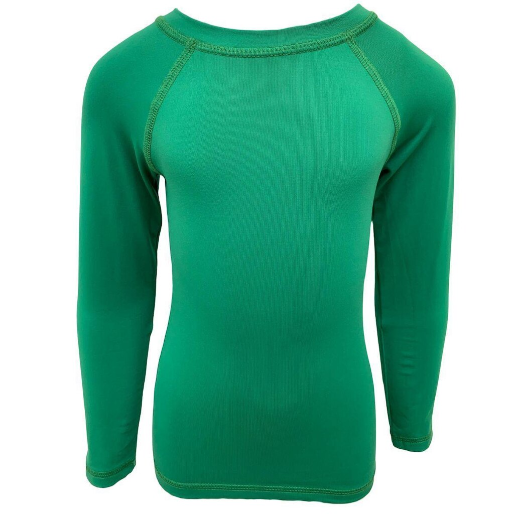 Camisa Térmica Uv Lisa Verde Proteção Solar Manga Longa