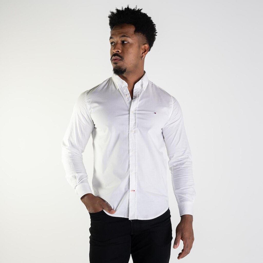 Camisa Tommy Hilfiger Classic Regular Fit Branca