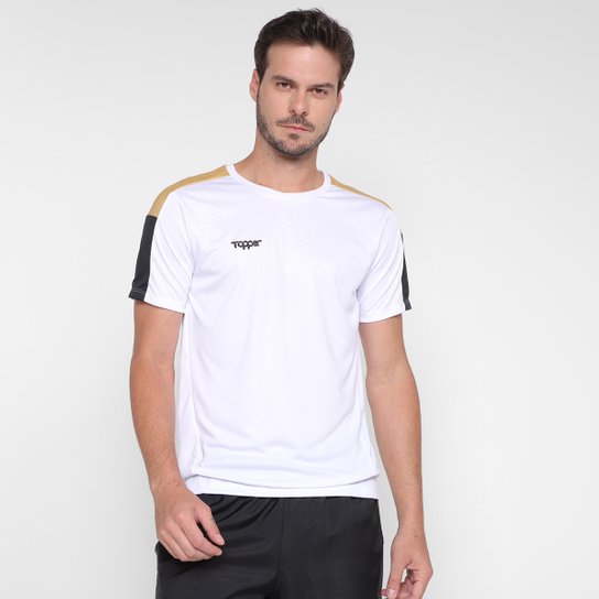 Camisa Topper Dominator Masculina - Branco+dourado é ruim? Camisa Topper Dominator Masculina - Branco+dourado é boa?