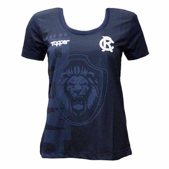 Camisa Topper Remo Aquecimento 2019 Feminina - Marinho Menor preço em Camisa Topper Remo Aquecimento 2019 Feminina - Marinho