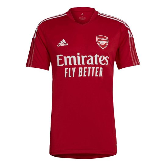 Camisa Treino Arsenal Adidas - Vermelho+Branco Menor preço em Camisa Treino Arsenal Adidas - Vermelho+Branco