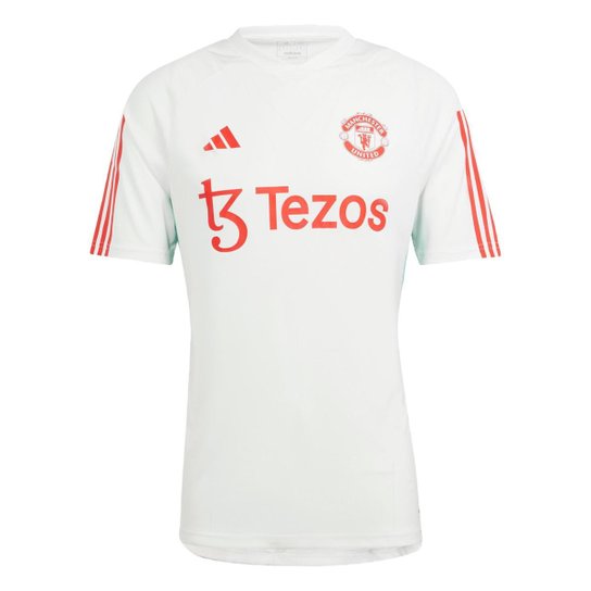 Camisa Treino Manchester United Tiro 23 Adidas - Branco Menor preço em Camisa Treino Manchester United Tiro 23 Adidas - Branco