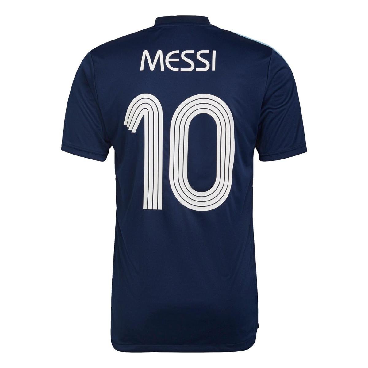 Camisa Treino Messi Tiro Número 10-Azul Adidas - Azul | Netshoes