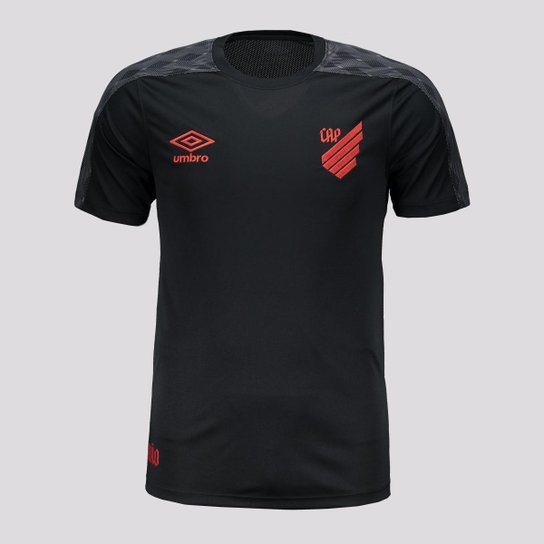 Camisa Umbro Athletico Paranaense Basic II Preta - Preto Menor preço em Camisa Umbro Athletico Paranaense Basic II Preta - Preto