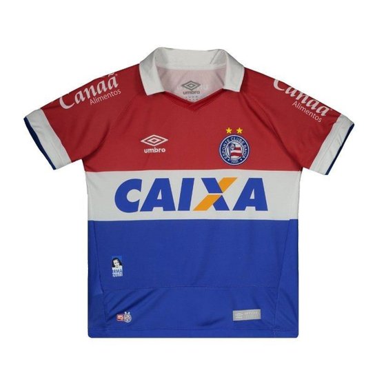 Camisa Umbro Bahia III 2016 N° 10 Juvenil - Vermelho Menor preço em Camisa Umbro Bahia III 2016 N° 10 Juvenil - Vermelho