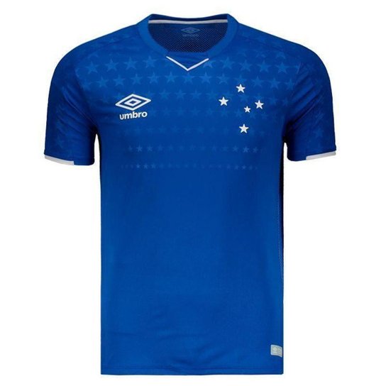 Camisa Umbro Cruzeiro I 2019 Jogador - Azul Menor preço em Camisa Umbro Cruzeiro I 2019 Jogador - Azul
