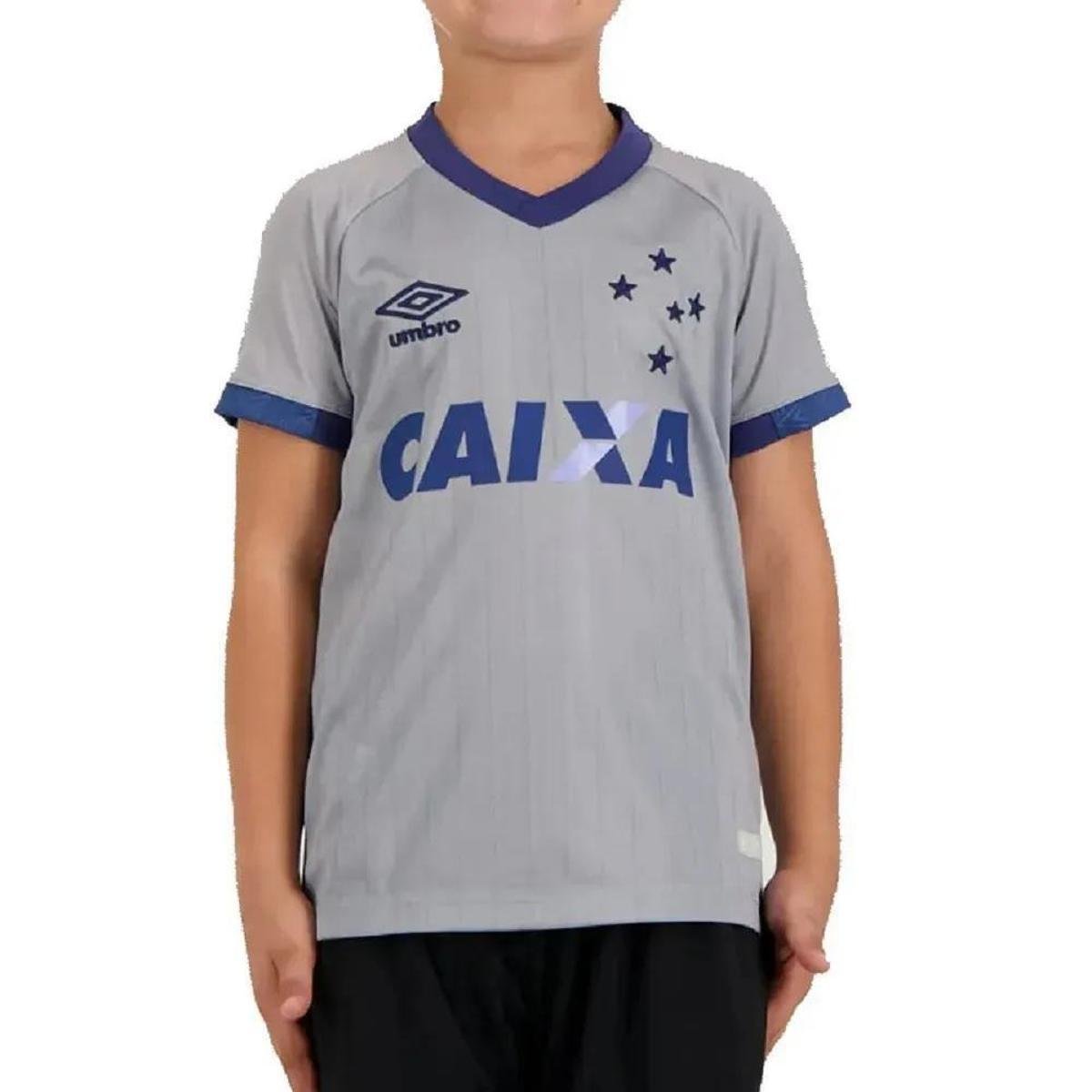 Camisa Umbro Cruzeiro Oficial 3 2018 Infantil Menor preço em Camisa Umbro Cruzeiro Oficial 3 2018 Infantil