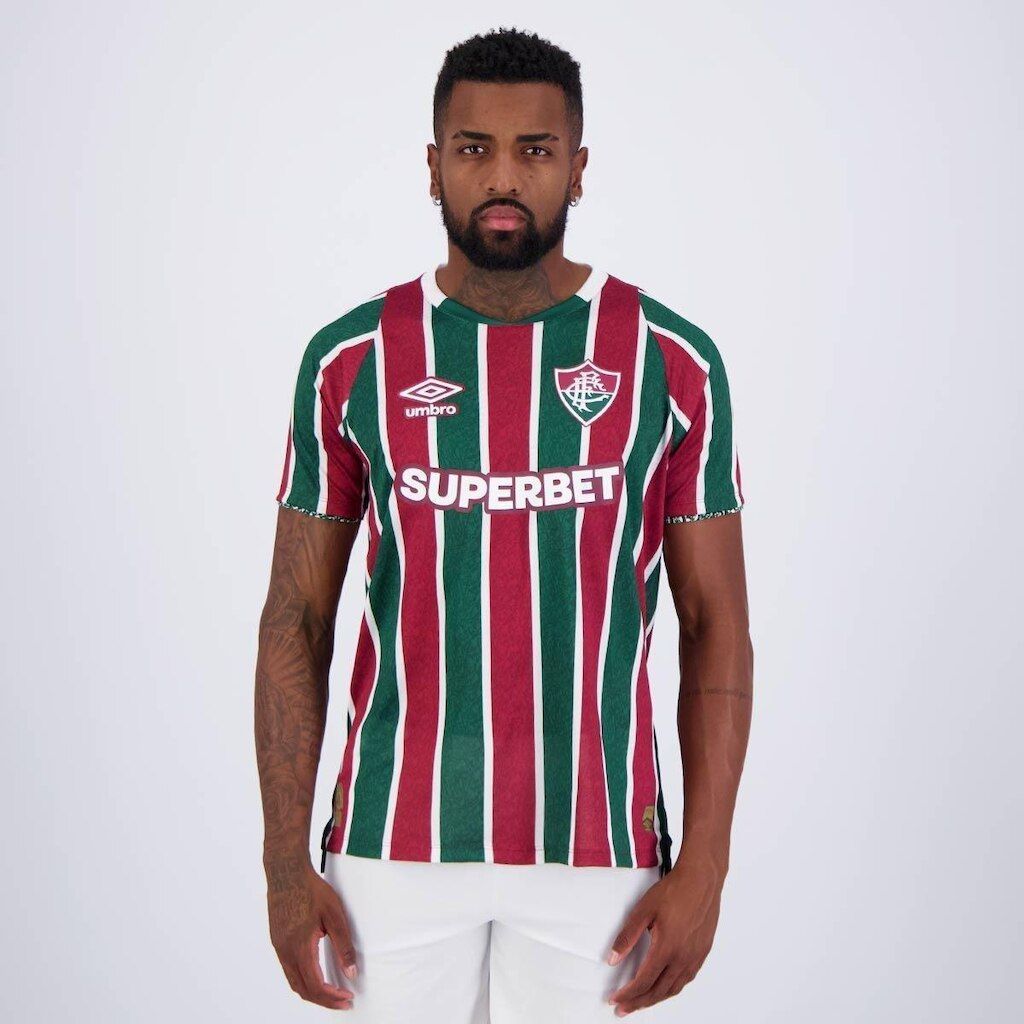 Camisa Umbro Fluminense I 2024 Jogador com Patrocínio